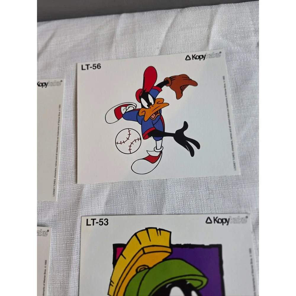 Vintage 1993 Kopykake Looney Tunes Cake Decorating Sheets Warner Bros Marvin Taz